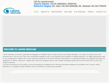 Tablet Screenshot of lahoremedicare.com
